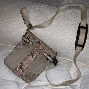 White Coach Small Crossbody Purse